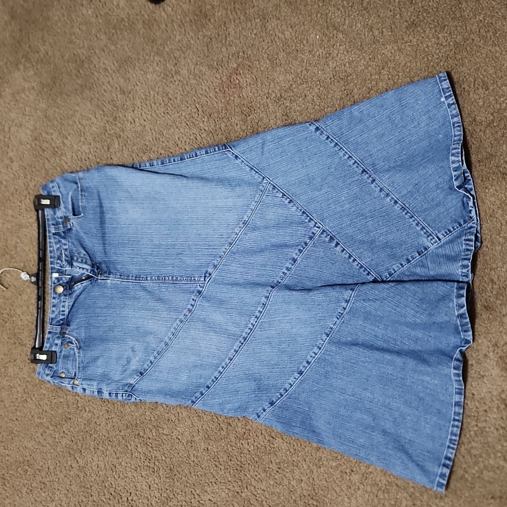 Cato Size 10 long jean skirt